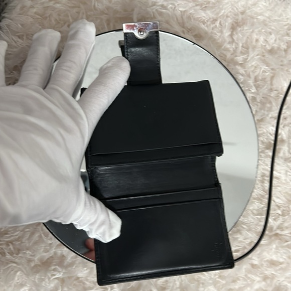 Gucci Black Canvas and Leather Card Wallet - Picture 7 of 16